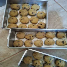 oven suhu 170° selama 30 menit api atas bawah.