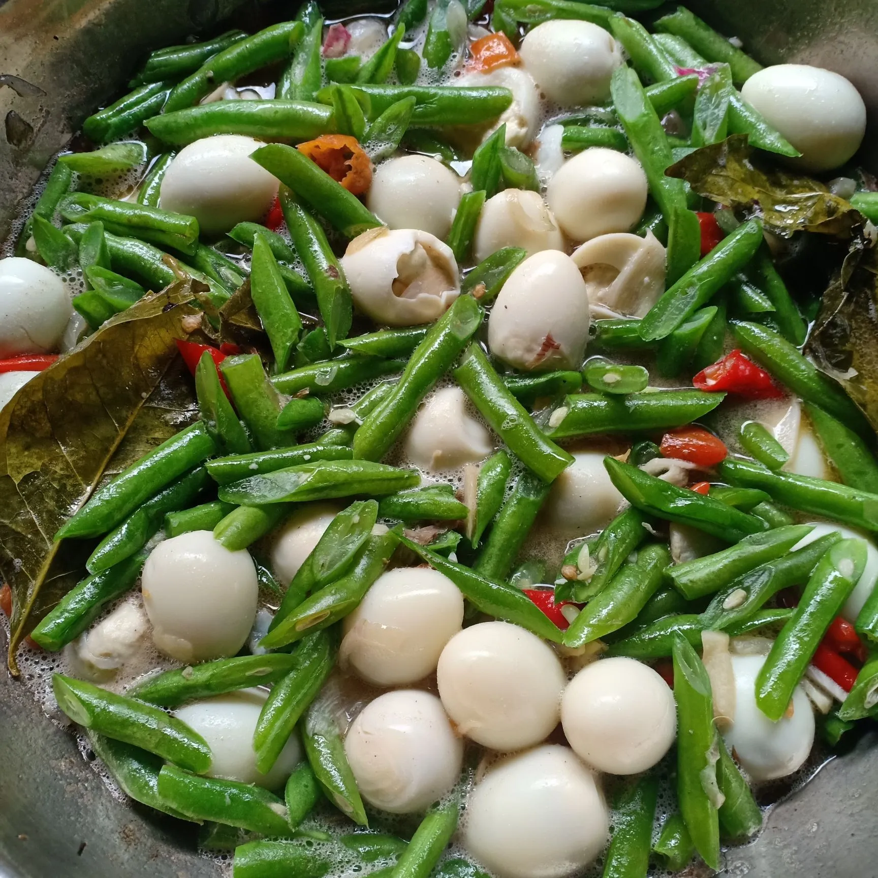 Step 6 Tumis Buncis Telur Puyuh