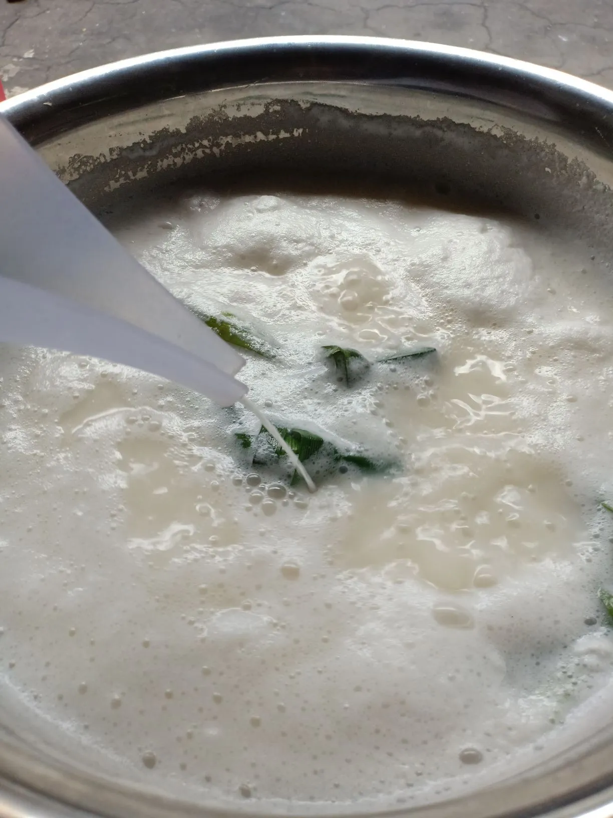 Step 4 Singkong Presto kuah Susu Santan