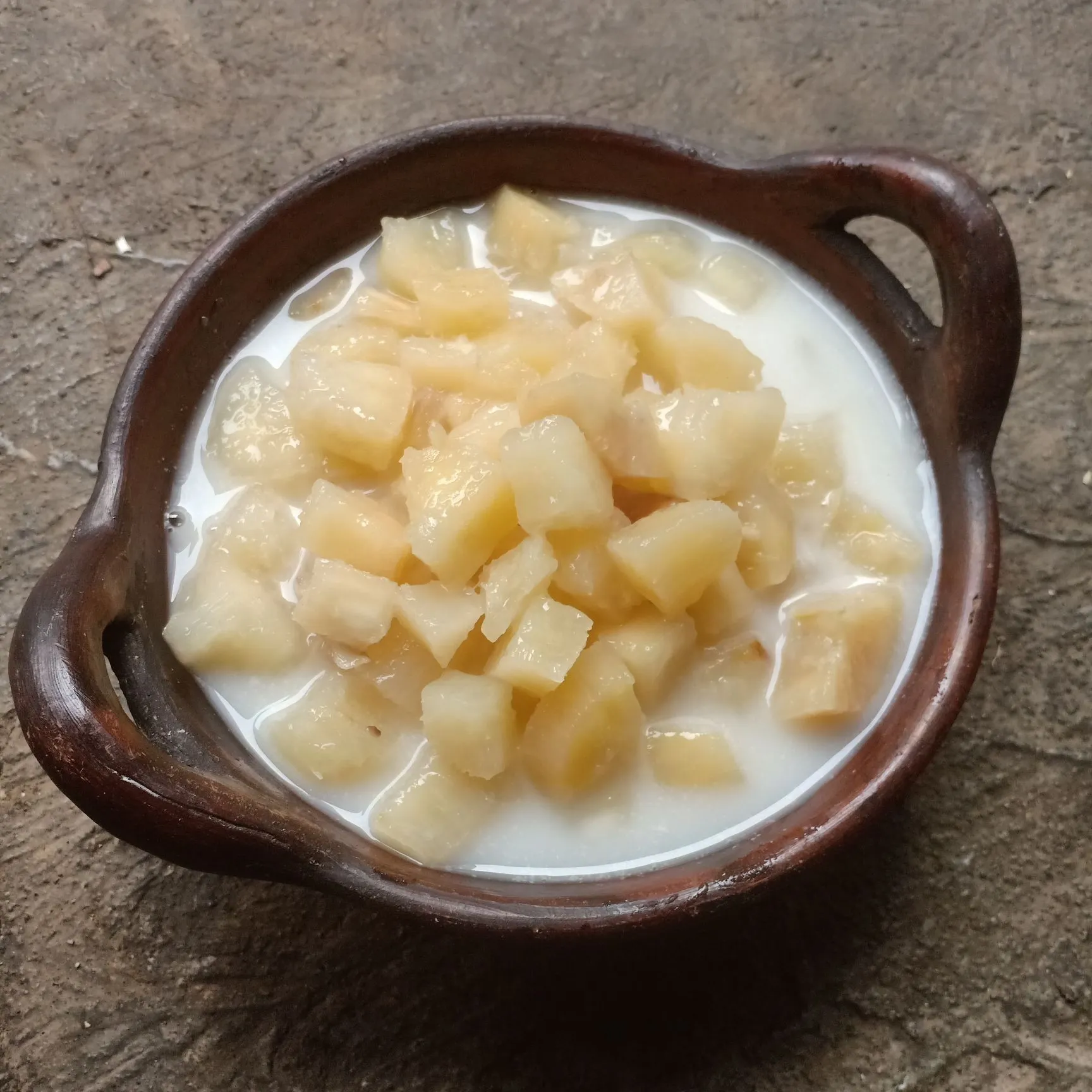 Step 5 Singkong Presto kuah Susu Santan