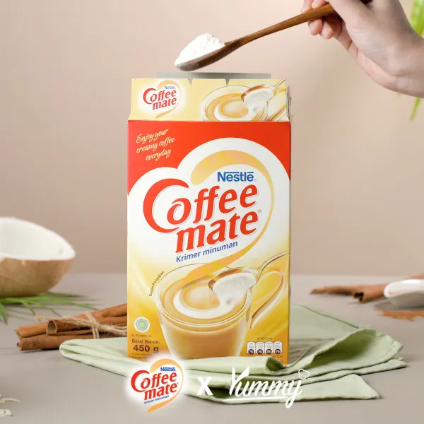 Masukkan Nestlé COFFEE MATE dan simple sirup yang telah dibuat dan blender seluruh bahan hingga halus