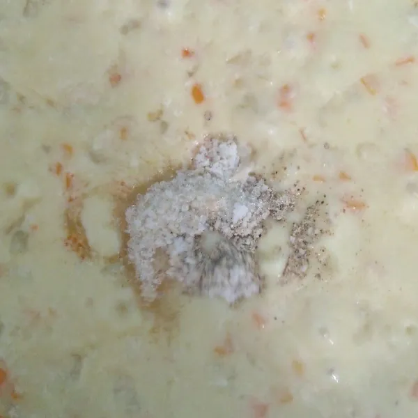 Masukkan seasoning.
