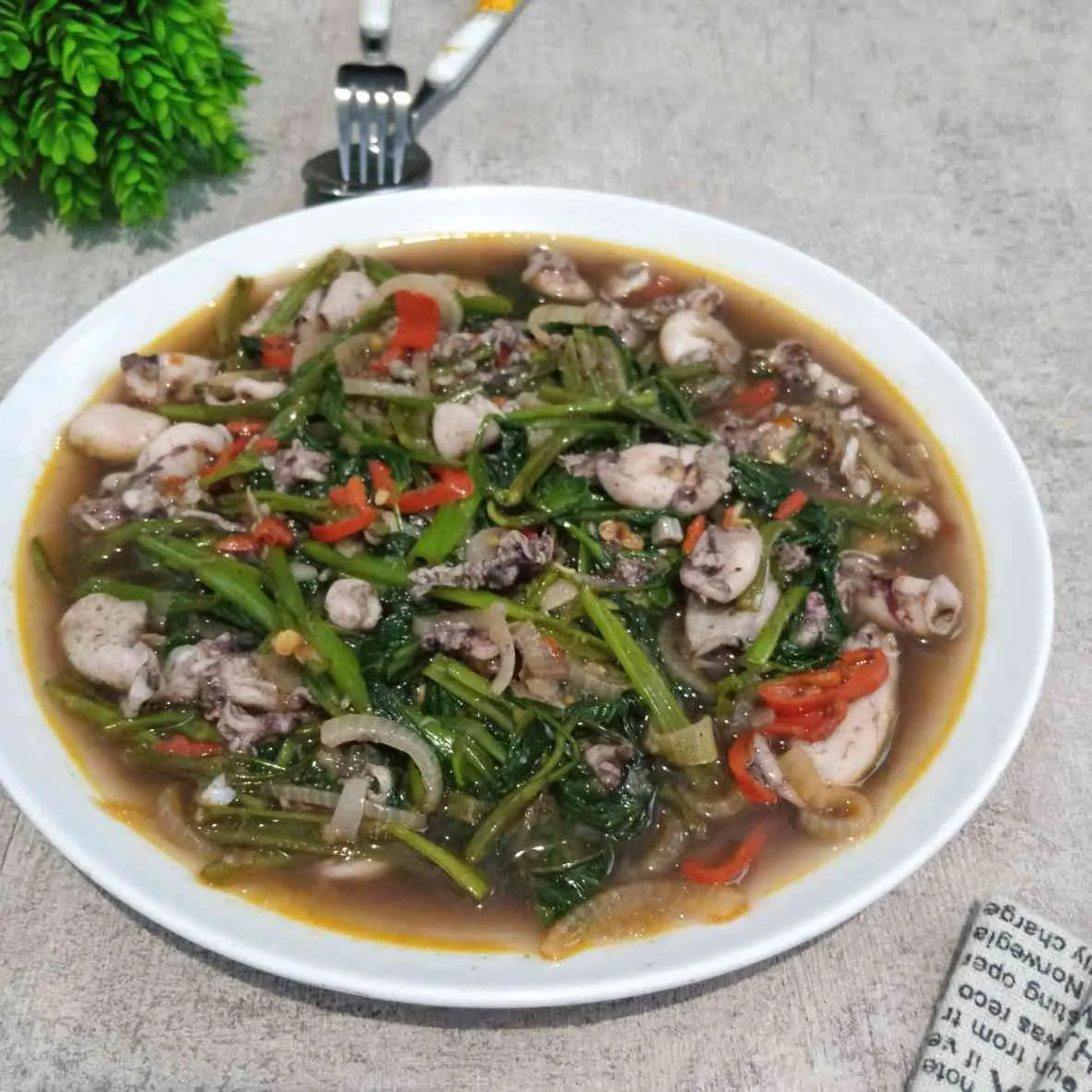 Kangkung Cumi Masak Belacan #1Resep1NasiBungkus