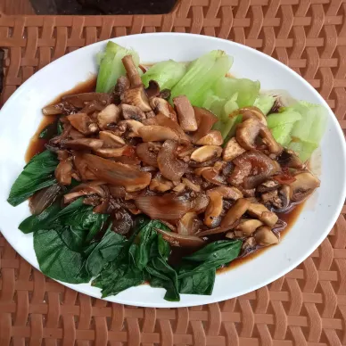 Pokcoy Mushroom Sauce