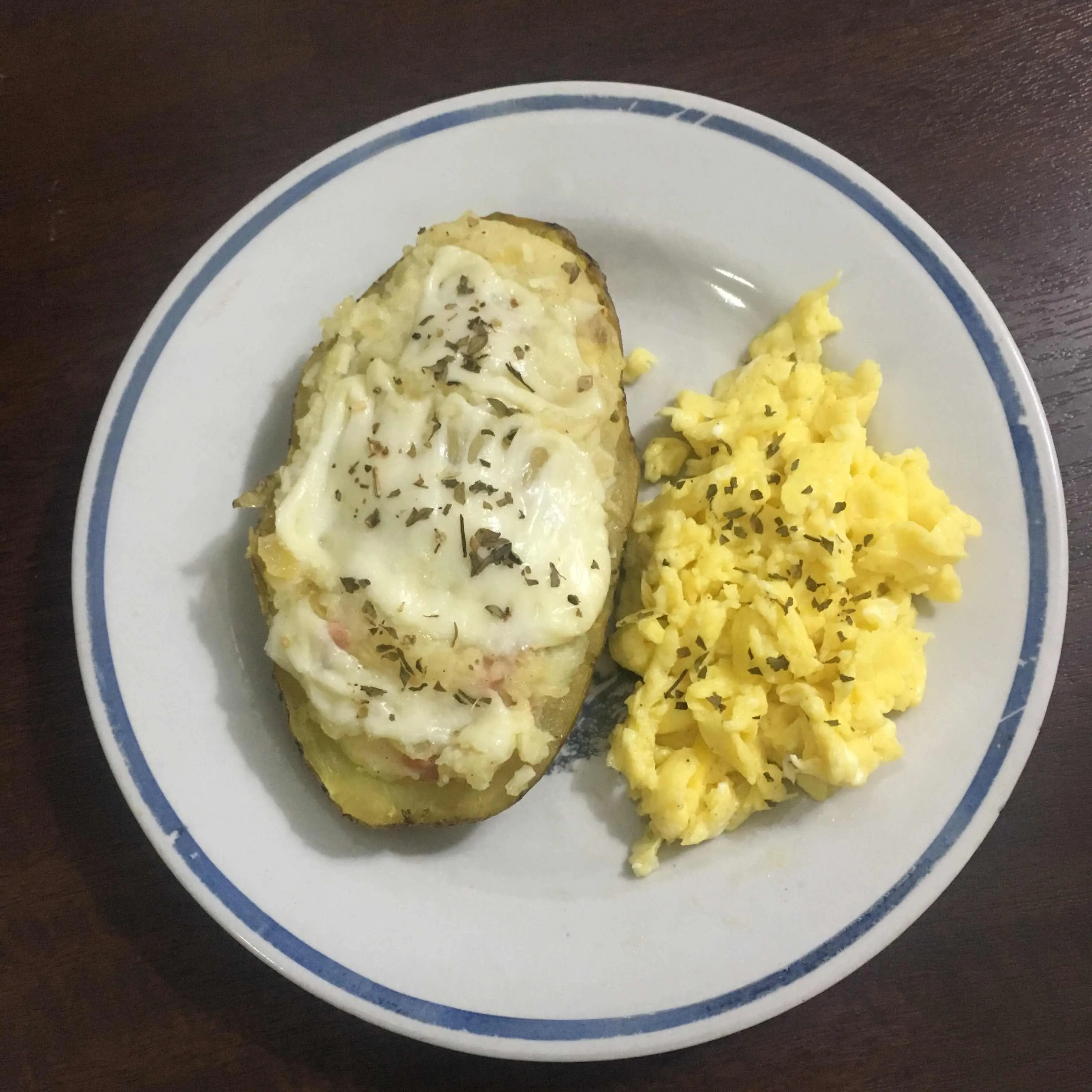 Creamy Baked Potato & Scrambled Egg #LiburandiRumahAja