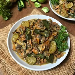 Oseng Kerang Cabe Ijo