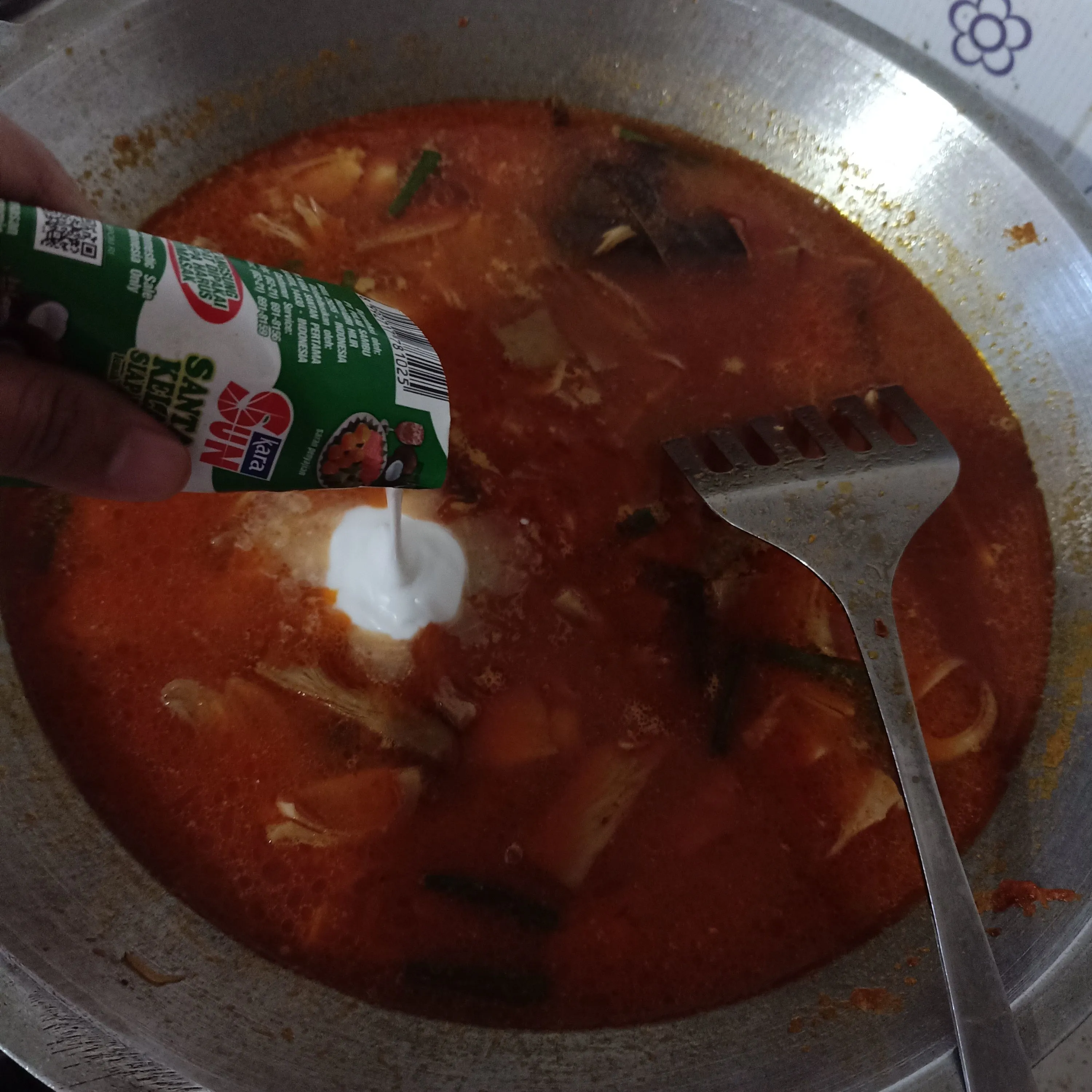 Step 7 Blendi Tewel Kacang Panjang