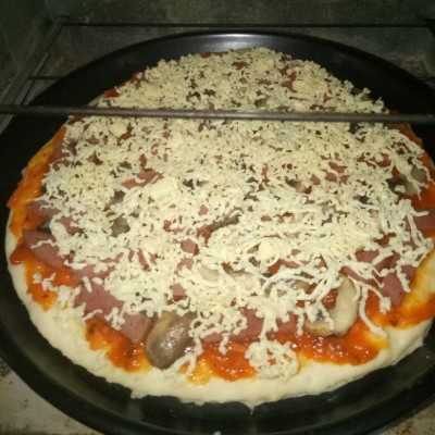 Step 6 Smoked Beef Pizza & Mushroom #LiburandiRumahAja