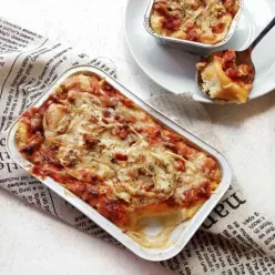 Puding Roti Bolognese