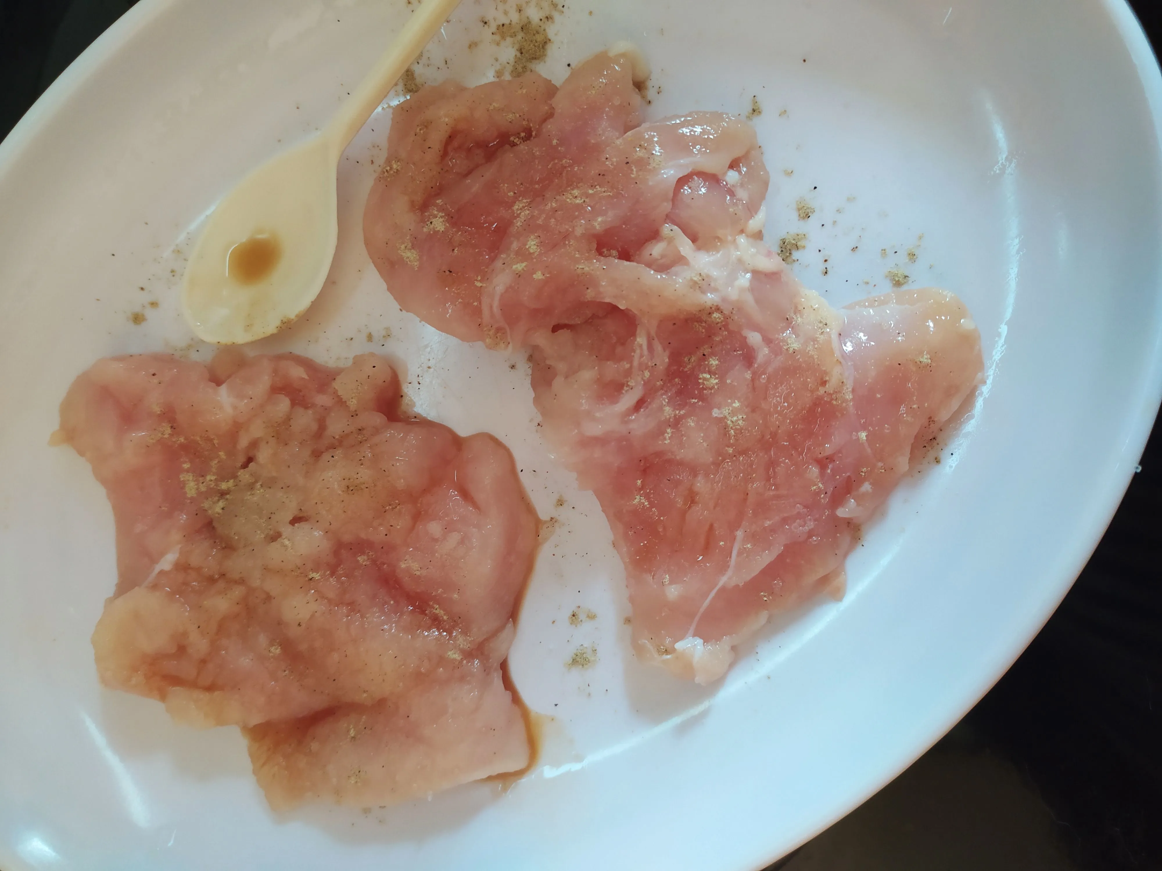 Step 1 Chicken Katsu Sambal Matah