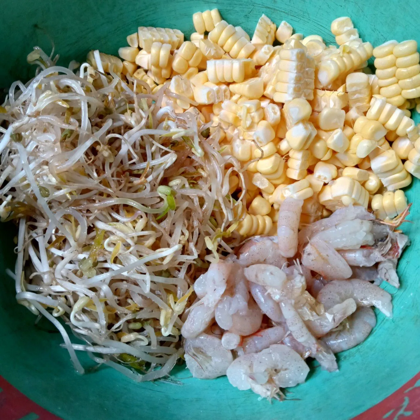 Step 2 Tumis Bunga Pepaya Jagung Tauge