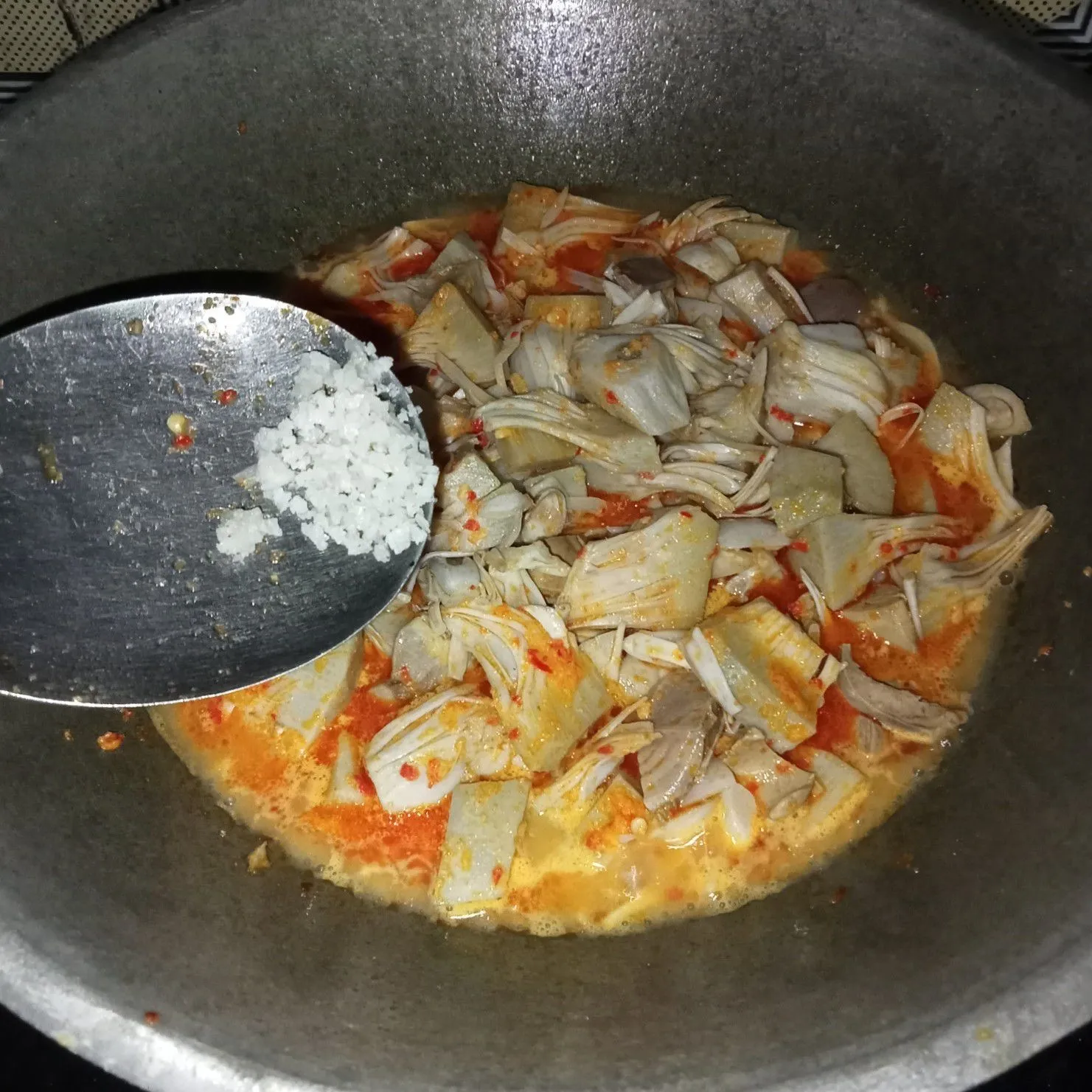 Step 5 Oseng Pedas Nangka Ati Ampela