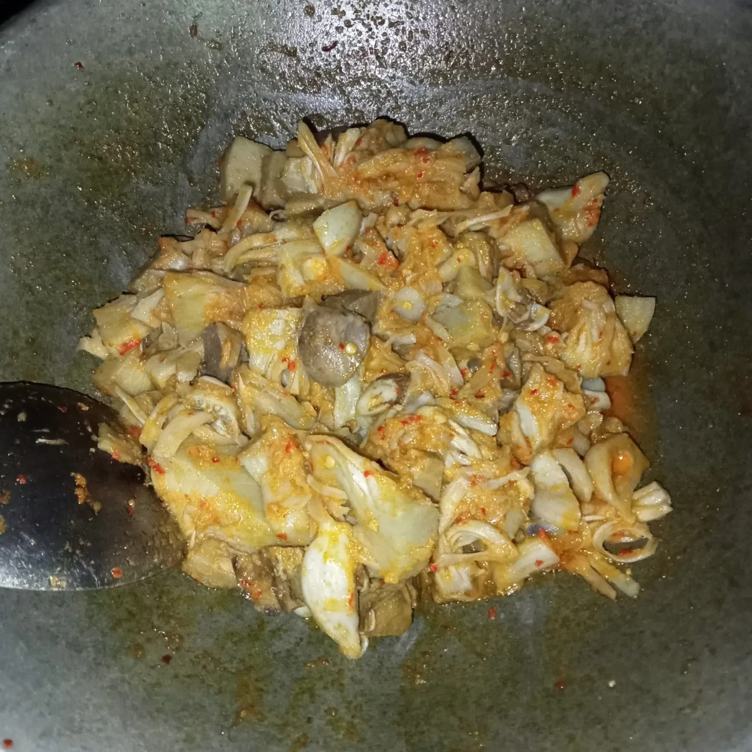 Step 6 Oseng Pedas Nangka Ati Ampela
