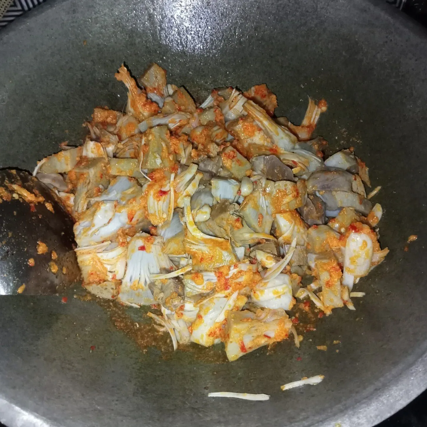 Step 4 Oseng Pedas Nangka Ati Ampela