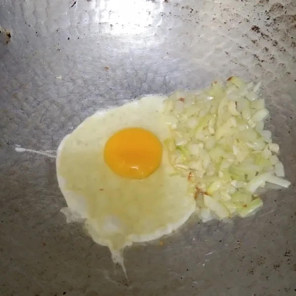 masukan telur ayam, orak arik telur