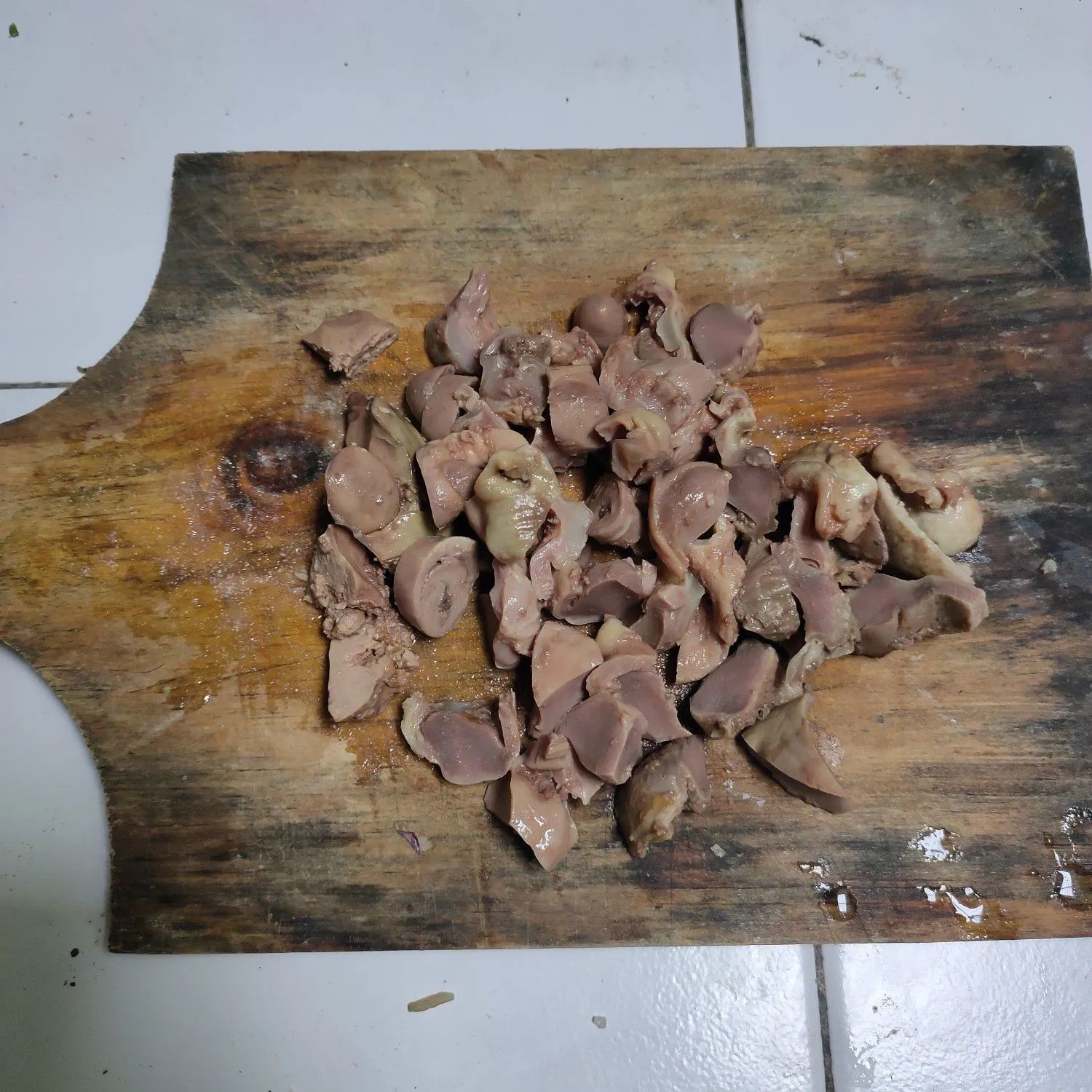 Step 1 Ati Ampela Tumis Kecap dan Bombay