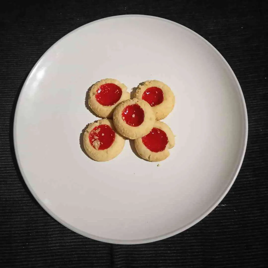 Kukis Thumbsprint Eggless