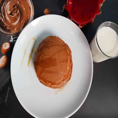 Pancake Kulit Buah Naga #RabuEkstraPoin