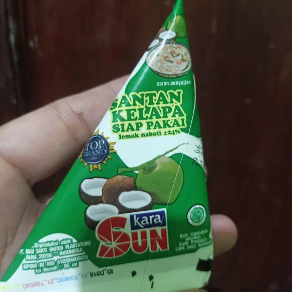 Siapkan santan instan