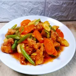 Tumis Ayam Asam Manis
