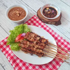 Sate Tahu Bakso Saus Kacang #MakanMasakBijak