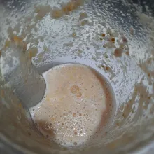 Masukkan semua bahan bumbu halus dalam tabung blender. Beri sedikit saja air agar mudah diblender. Boleh juga dihaluskan dengan cara diulek.