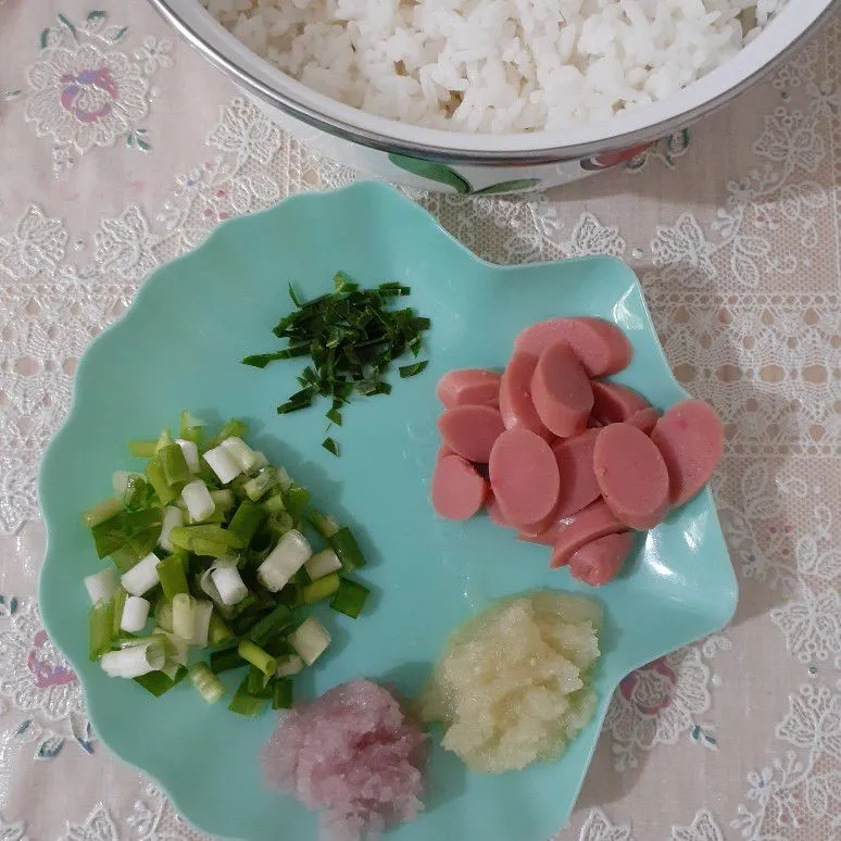 Step 1 Nasi Goreng Ebi Daun Jeruk