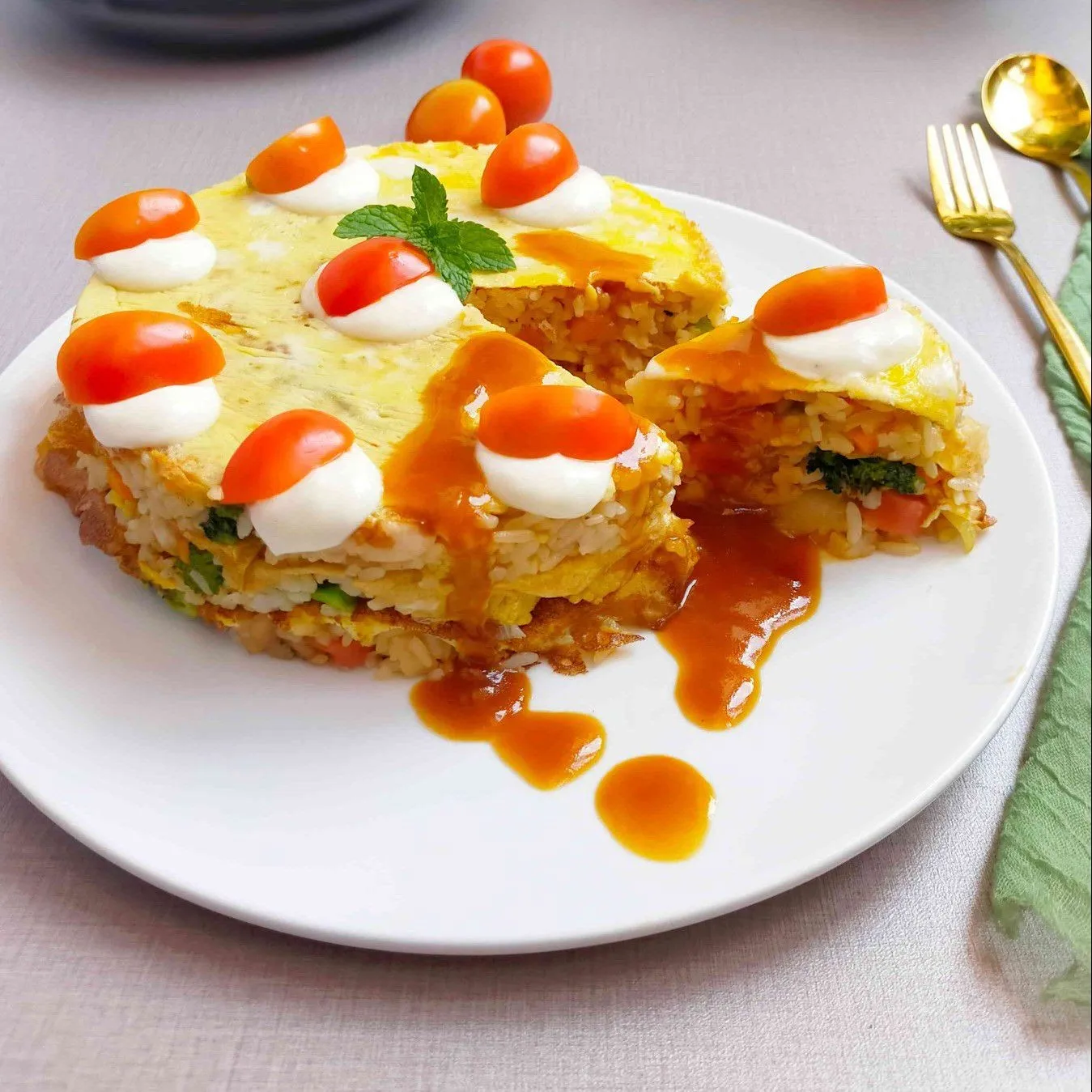 Omurice Cake #MakanMasakBijak