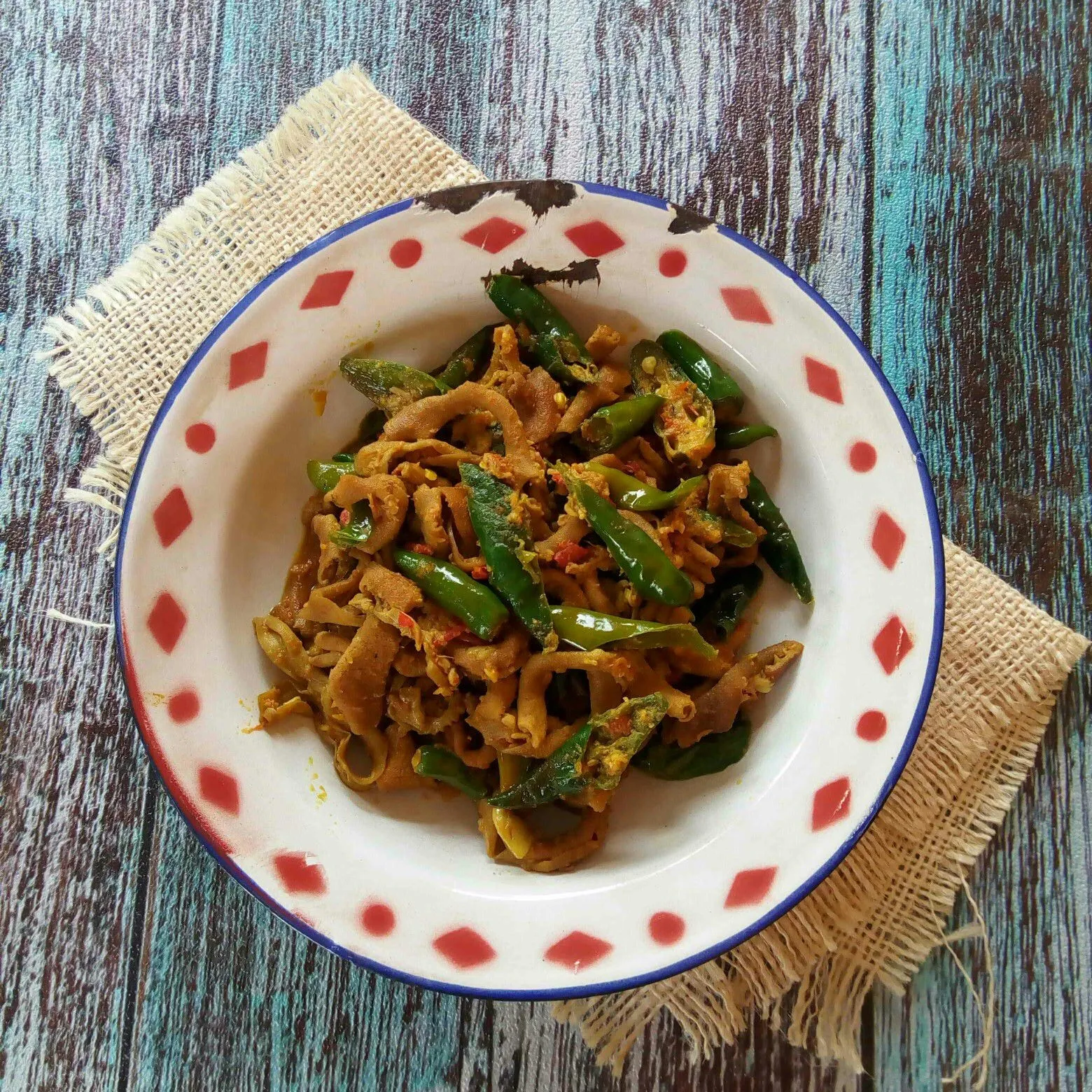 Usus Ayam Cabe Ijo