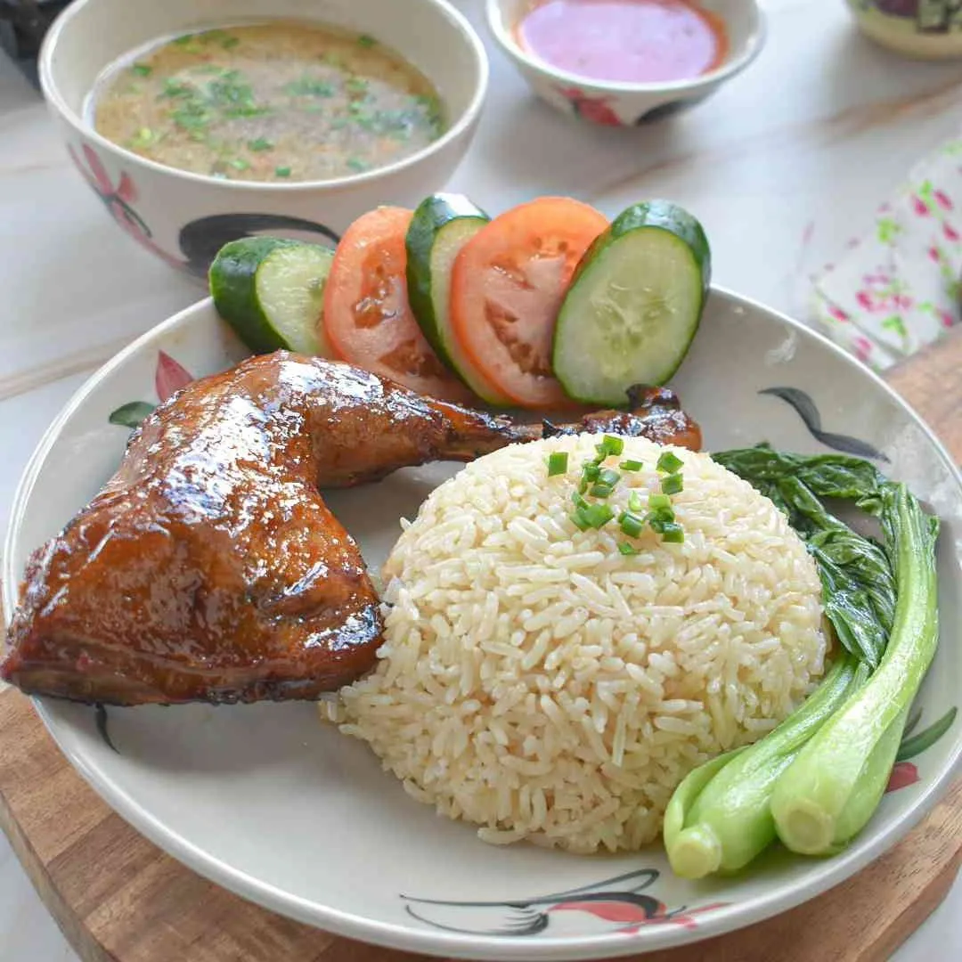 Roasted Hainan Chicken Rice