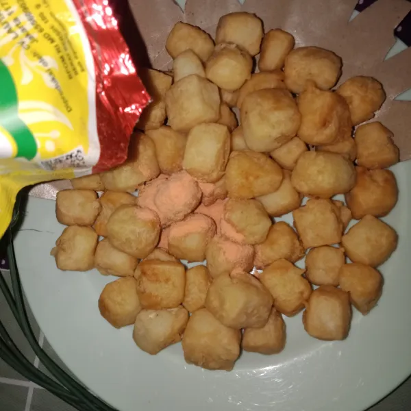 Tambahkan balado tabur blend hingga rata.