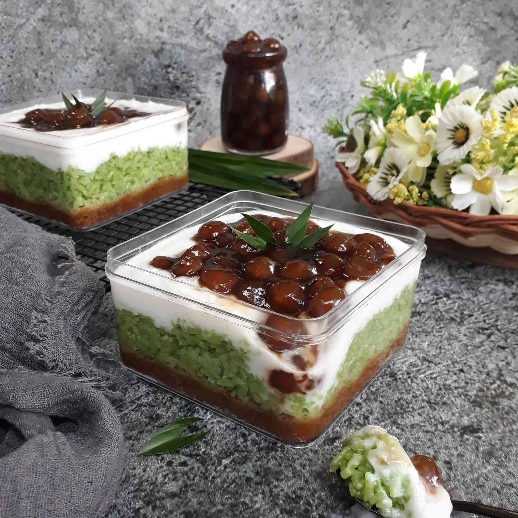 Dessert Box Ketan Pandan Boba