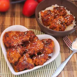 Yangnyeom Tongdak (Ayam Pedas Manis) #KoreanFood