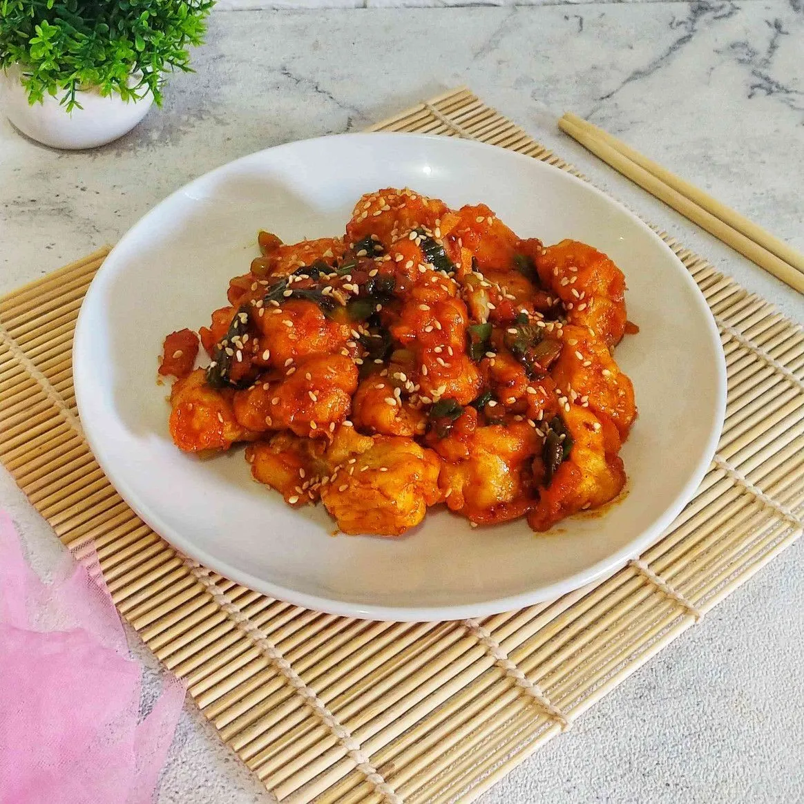 Dubu Jorim (Tahu pedas) #KoreanFood