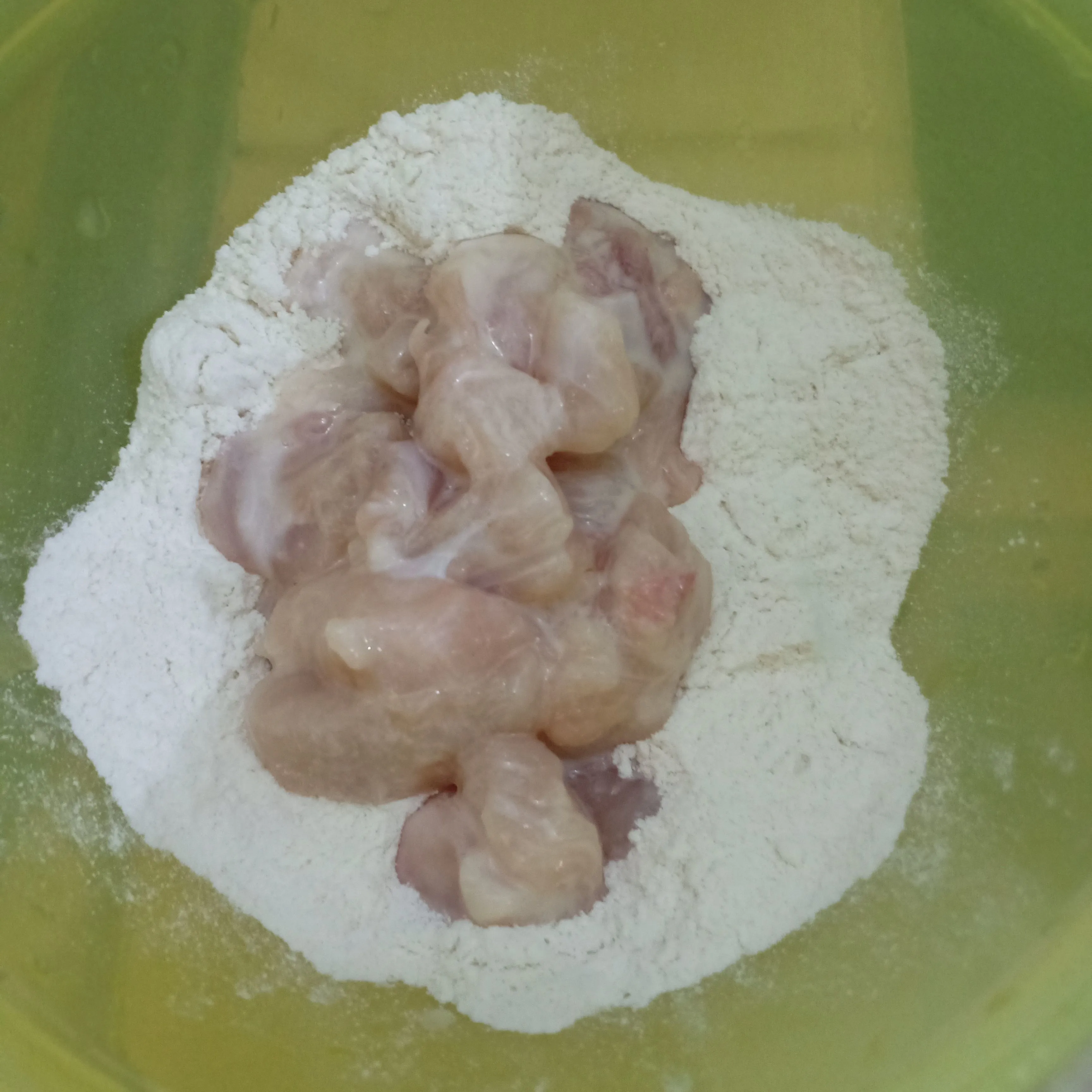 Step 3 Spicy Chicken Salted Egg