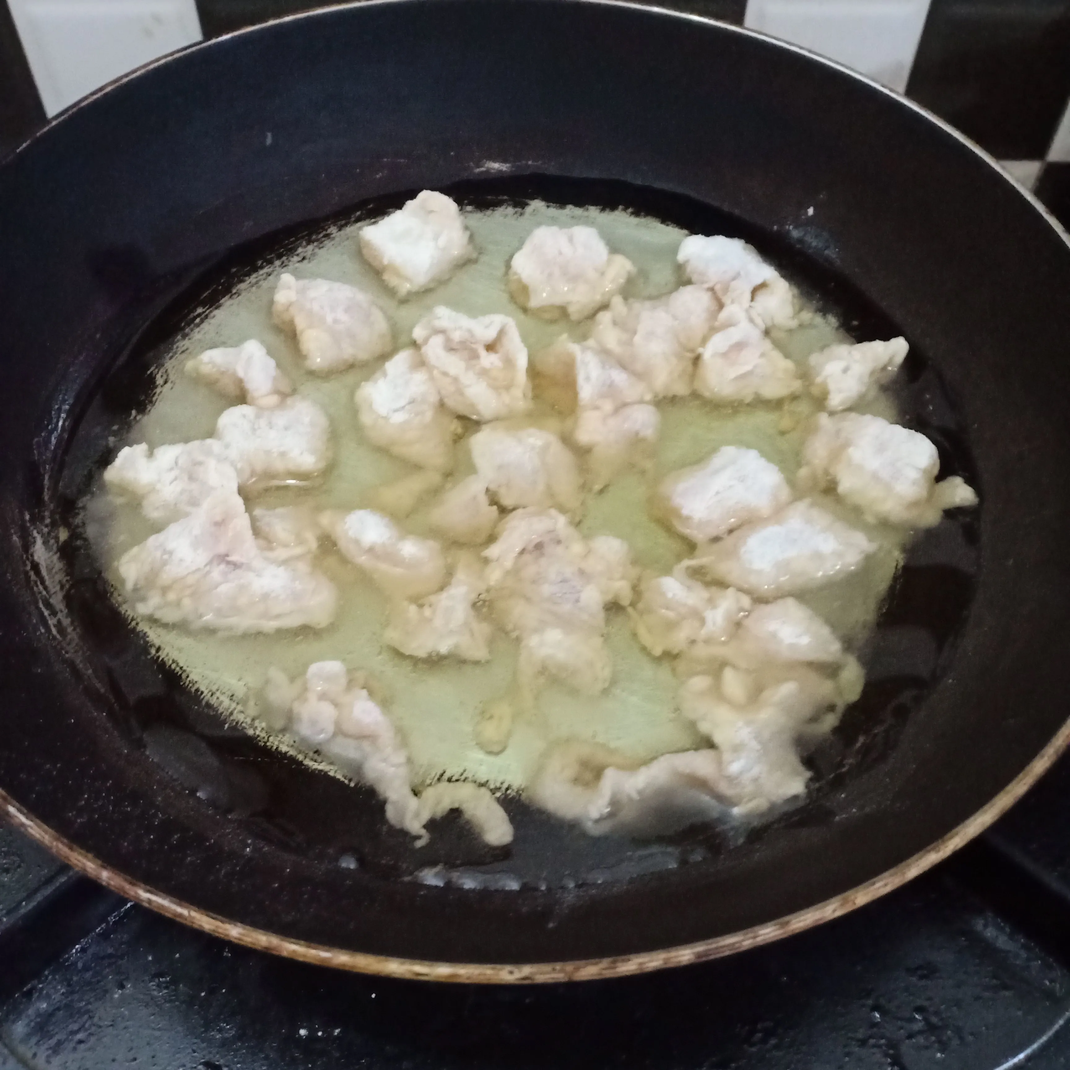 Step 4 Spicy Chicken Salted Egg