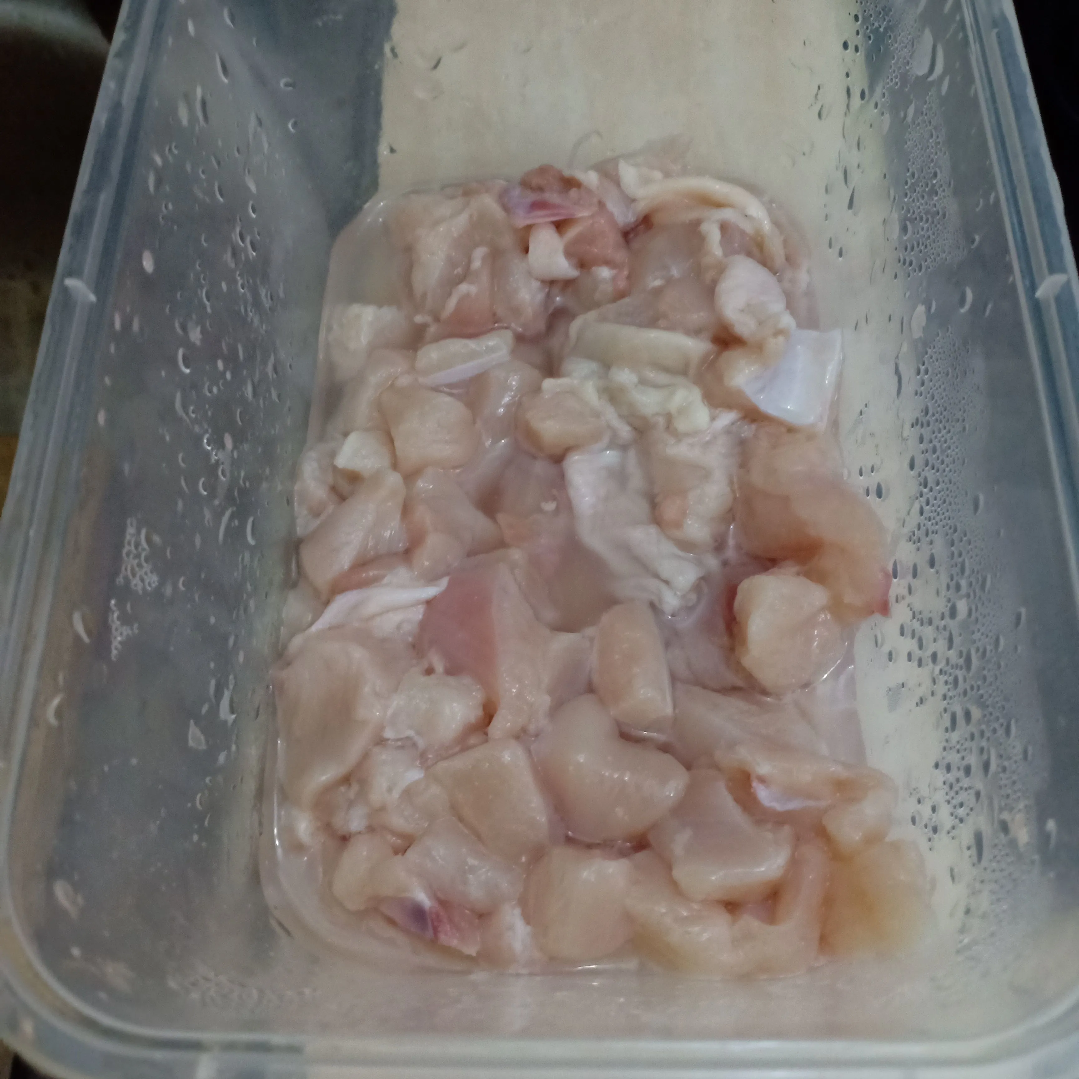 Step 1 Spicy Chicken Salted Egg