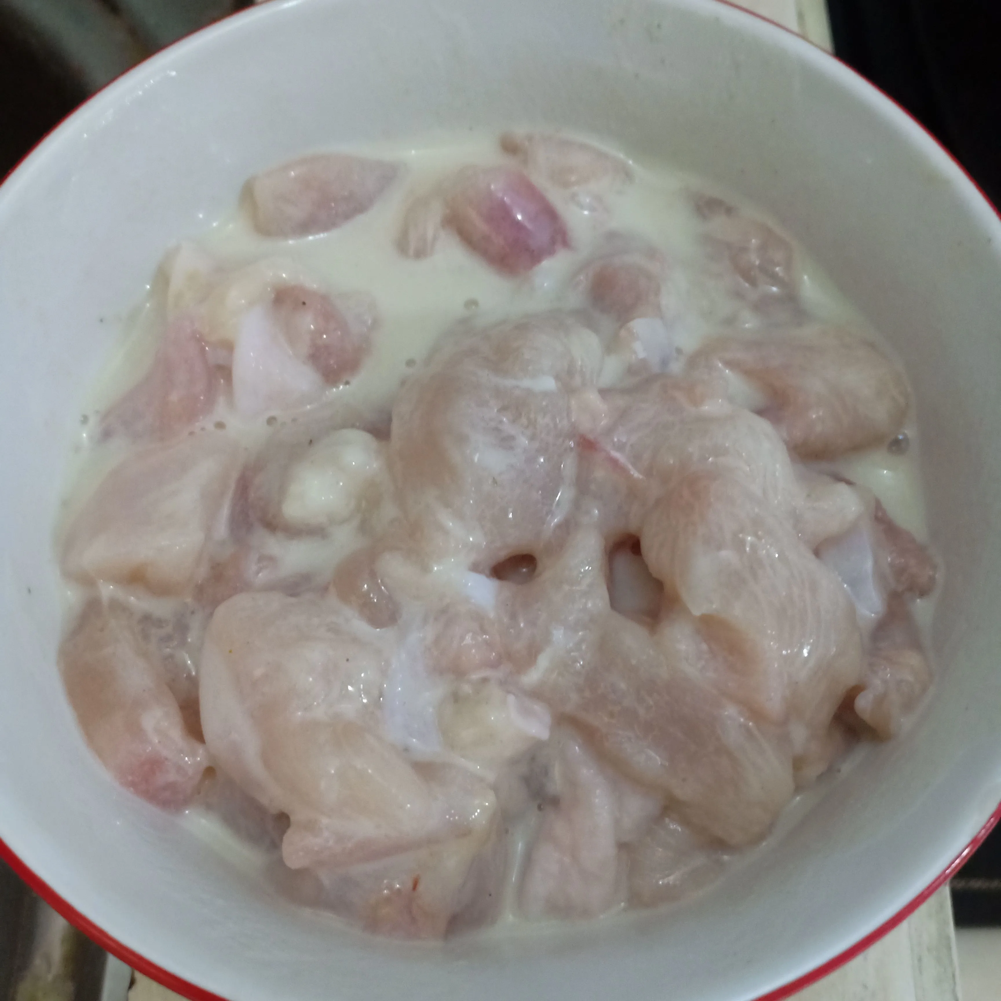 Step 2 Spicy Chicken Salted Egg