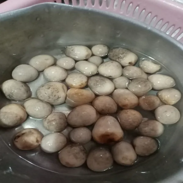 Kemudian rendam air dingin.