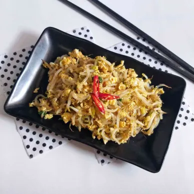Tumis Taoge Telur Ala Teppanyaki