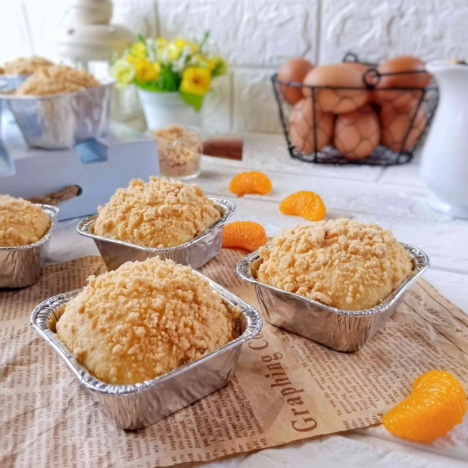 소보로 팡 Korean Streusel Bread (Soboro)