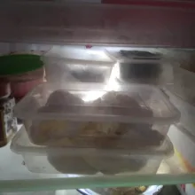 Simpan dikulkas bagian bawah selama 1 jam.