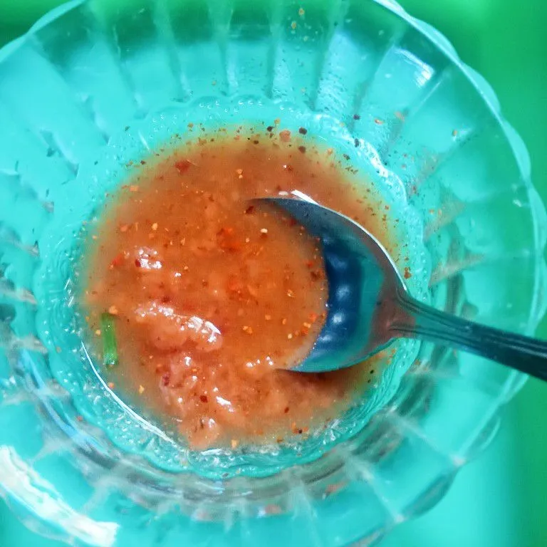 Step 2 Dubu Jorim (Tahu Goreng Bumbu Korea)