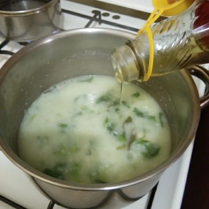 Step 9 Bubur Ayam Bayam