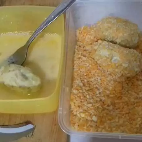 Step 6 Kroket Ubi Isi Sosis