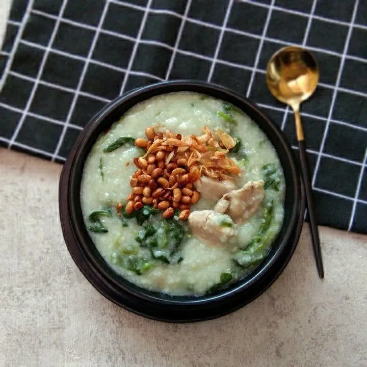 Step 10 Bubur Ayam Bayam