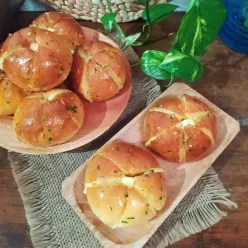 Korean Garlic Cheese Bread #KoreanFood