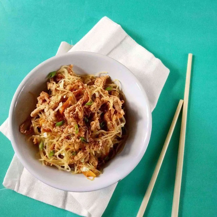Bihun Goreng Jamur Krispi