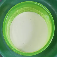 Aduk-aduk sampai tercampur rata.
