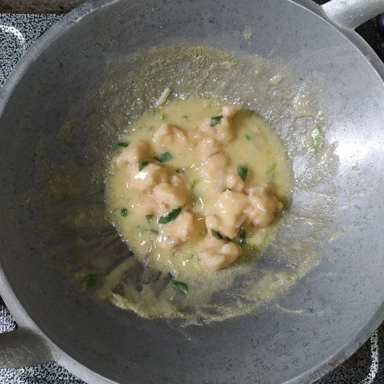 Step 7 Salted Egg Chicken